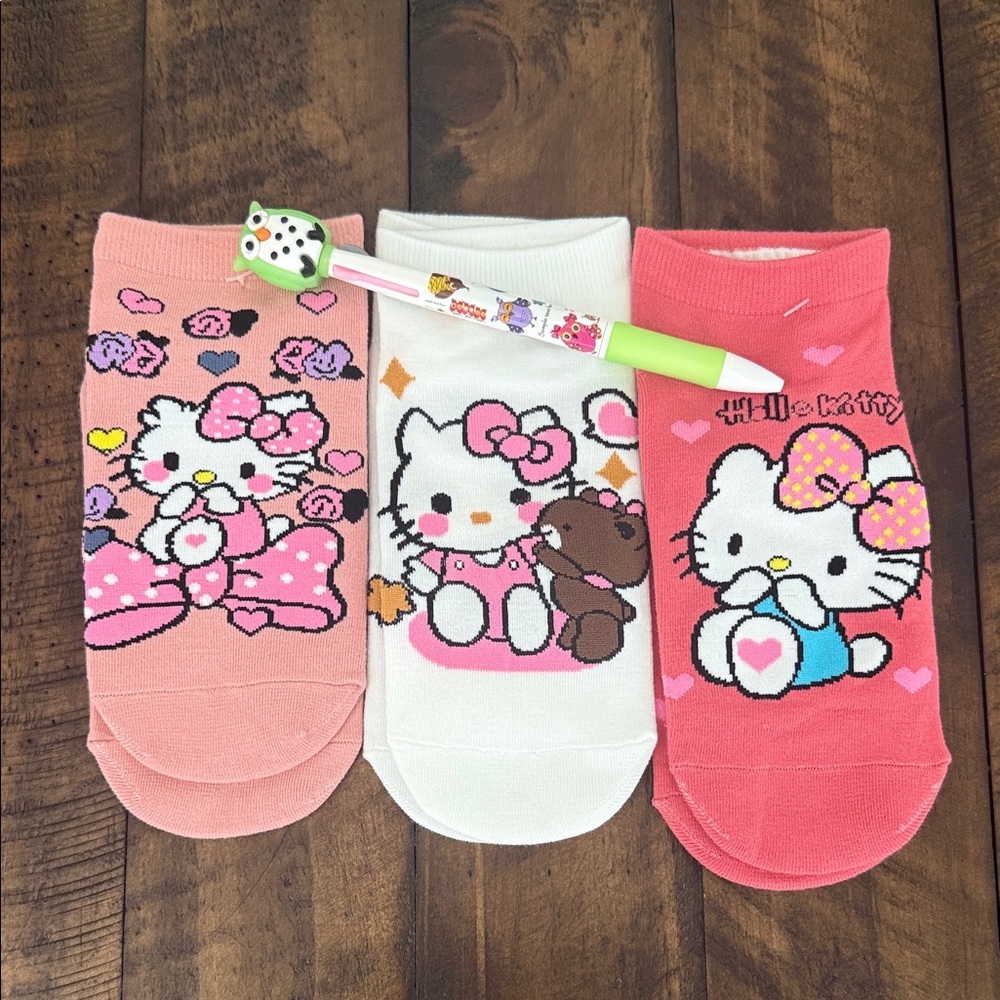 Kitty Ankle Socks Set
